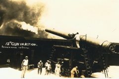 12 inch gun in action somewhere in Oahu HI
