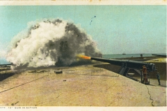 12 inch gun in action