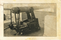 12 inch gun in battery cover of Fort Milel CA photo book