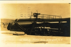 12 inch rifle in action Fort H. G. Wright NY 1