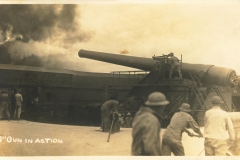 14 inch gun in action