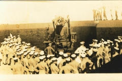 Demonstration on 10 inch disappearing gun