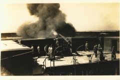 Disappearing gun firing postmarked Honolulu HI Aug 4 1937