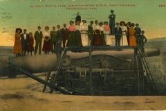 Disappearing rifle Fort Pickens Pensacola Florida