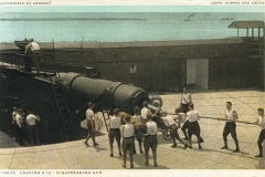Loading 12 inch disappearing gun