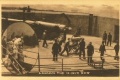 Loading the 12 inch gun