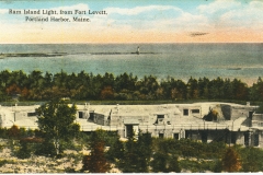 Ram Island Light from Fort Levitt Portland Harboe Maine