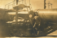 Soldier with 12 inch gun