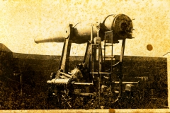 Working on a 10 inch disappearing gun