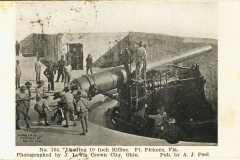 loading 10 inch rifles Ft Pickens FL