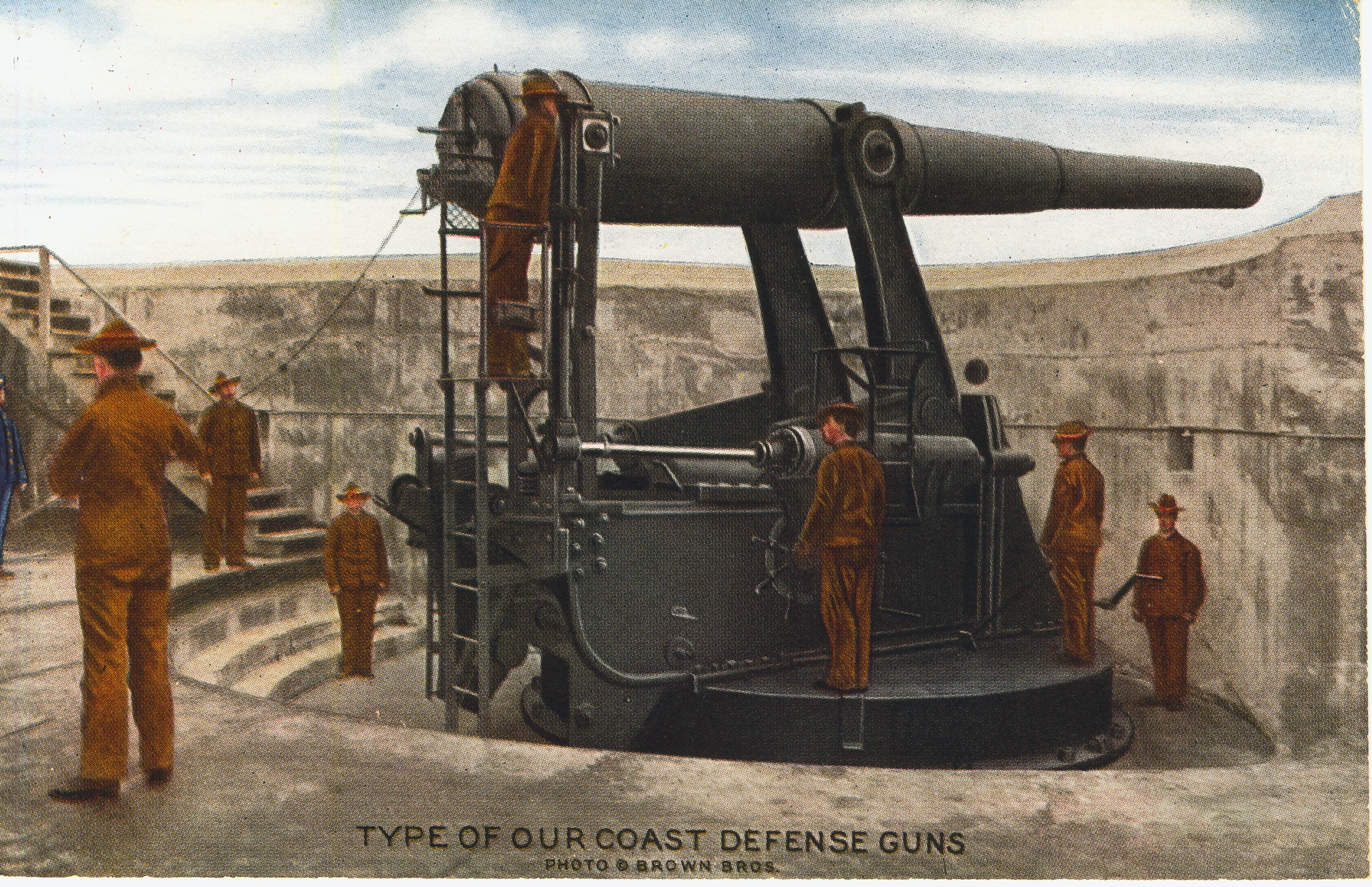 type of our coast defense guns