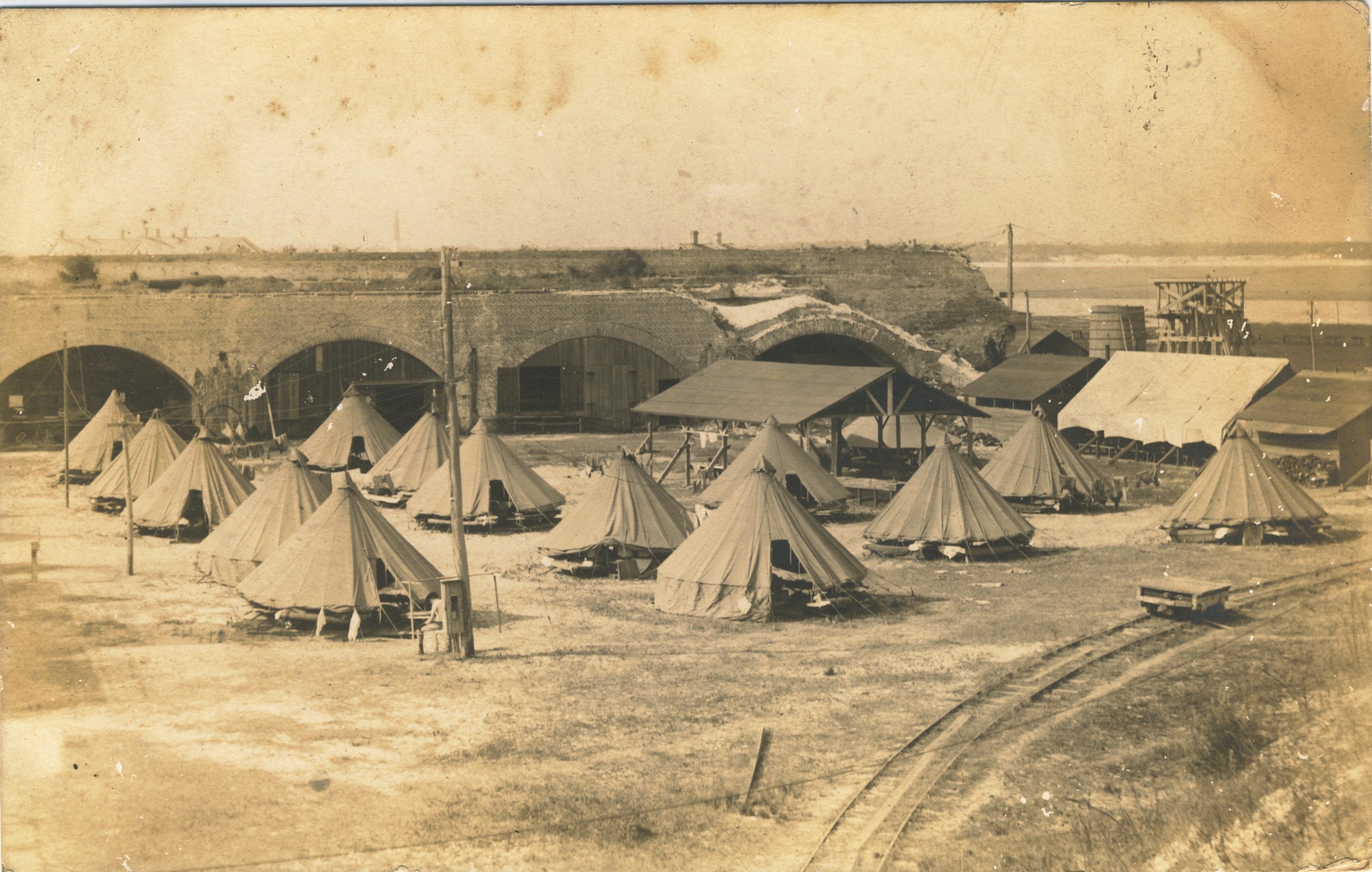 Tents at Fort Pickens FL