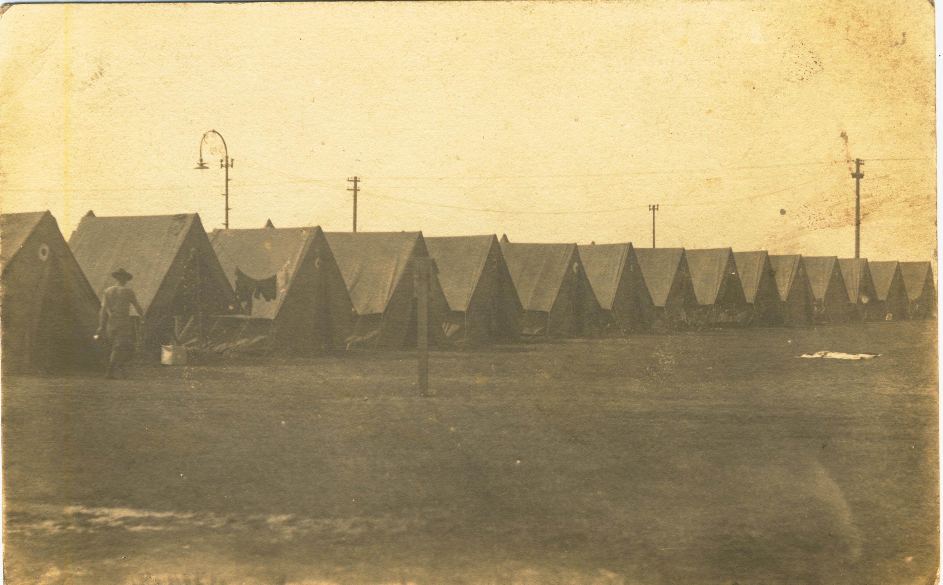 Tents likely at Fort Pickens or Fort Barrancas FL