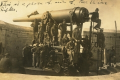 10 Inch Disappearing Gun Postmarked Fort Barrancas