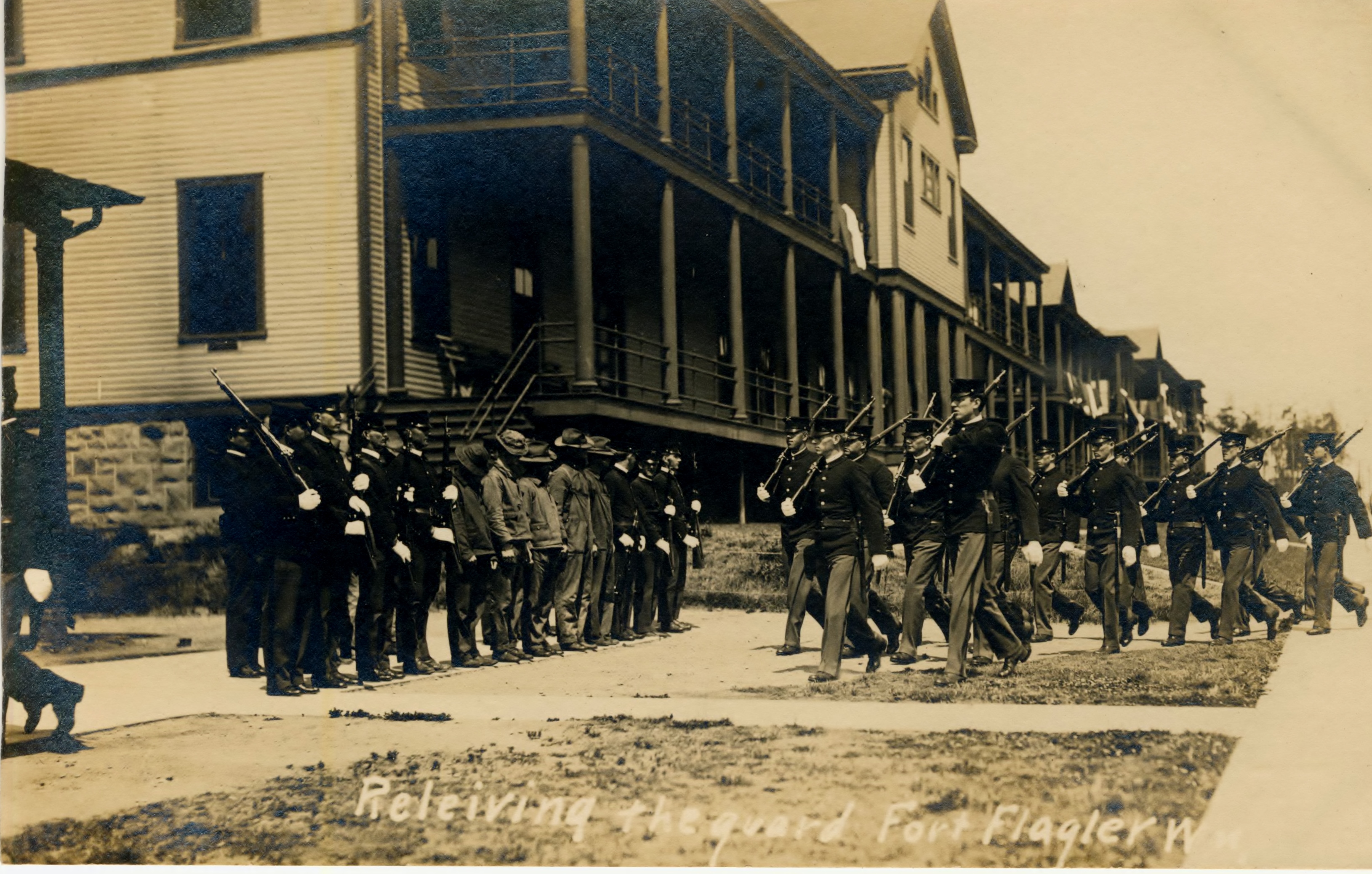 Fort Flagler Relieving the Guard