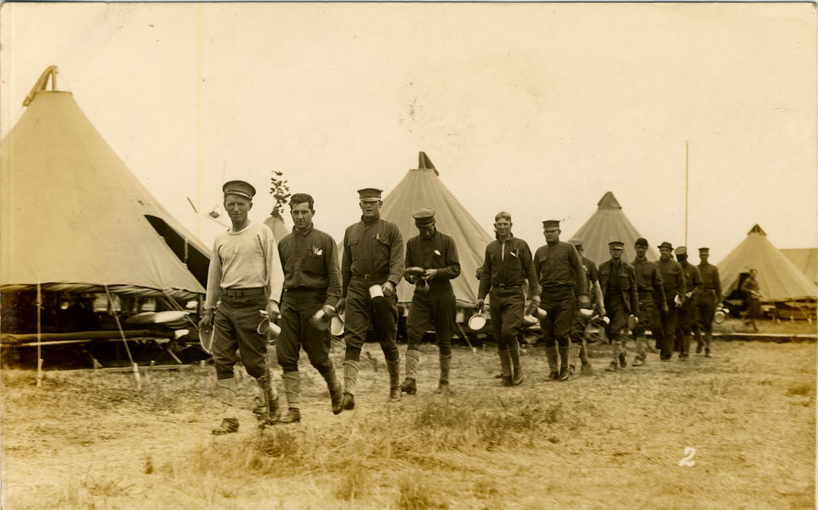 Fort Flagler Soldiers On The Way To Mess