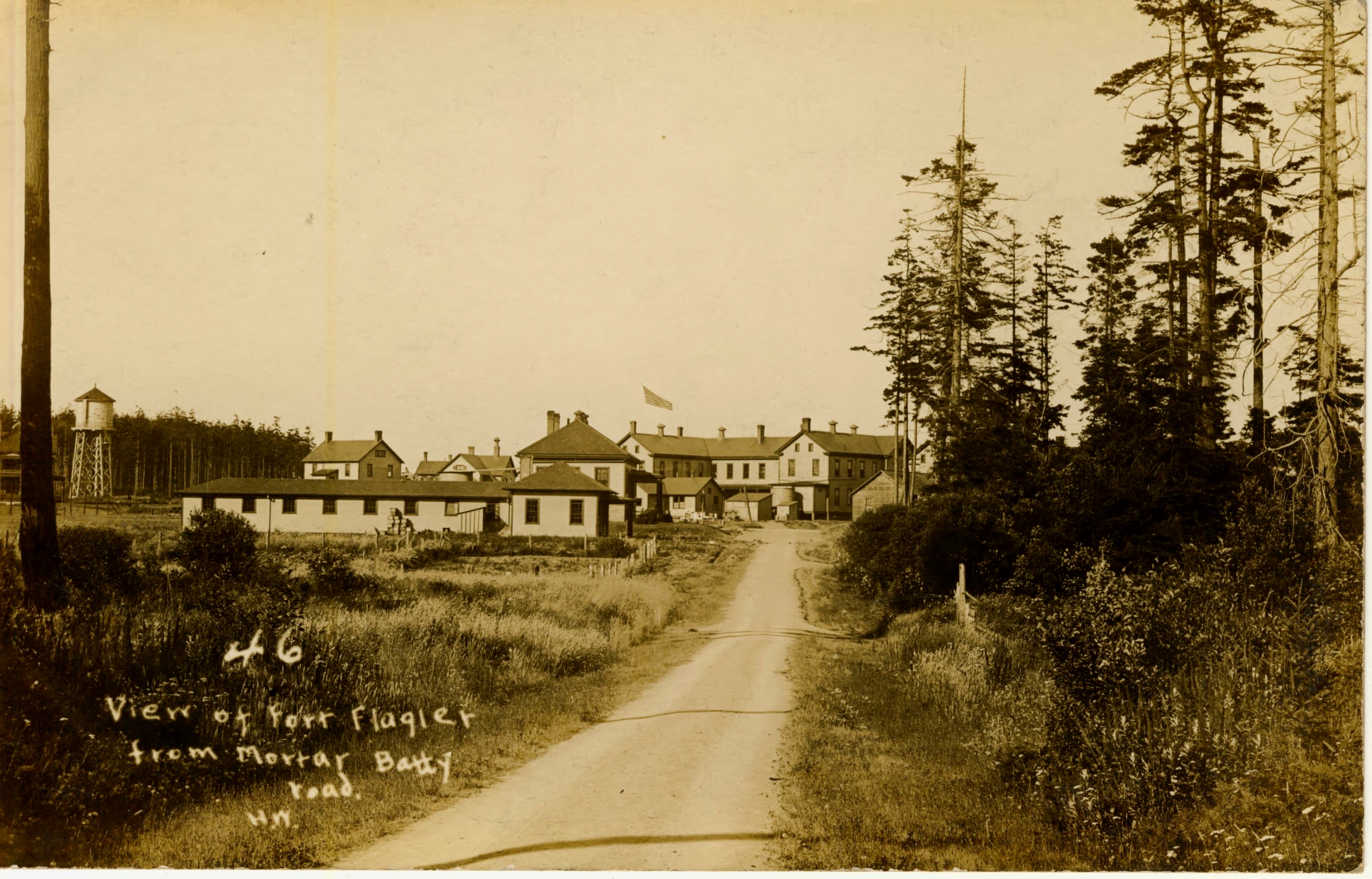 Fort Flagler View of Fort Flagler form Mortar Battery Road March 1913