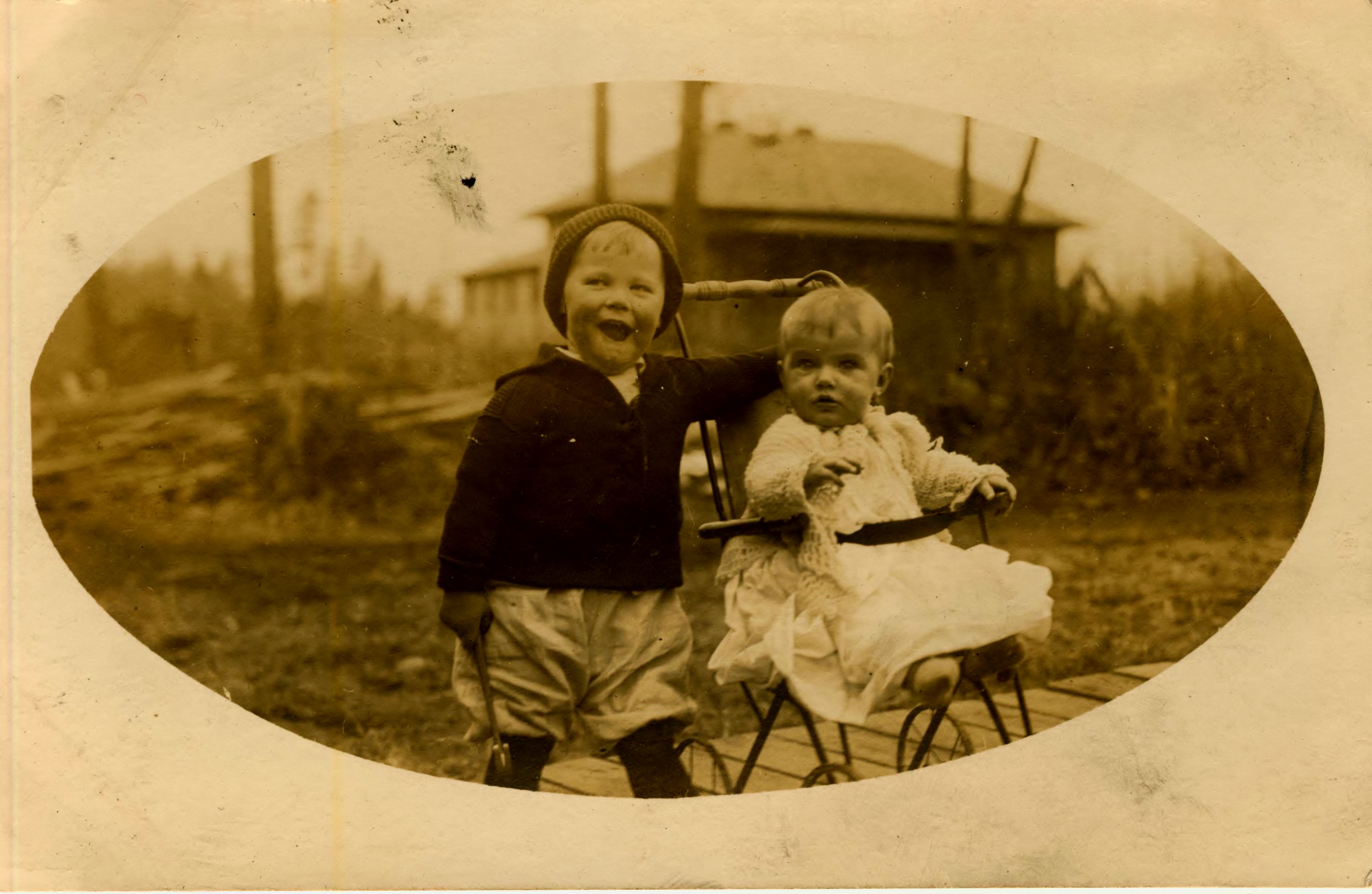 From Fort Flagler Album Baby in Stroller
