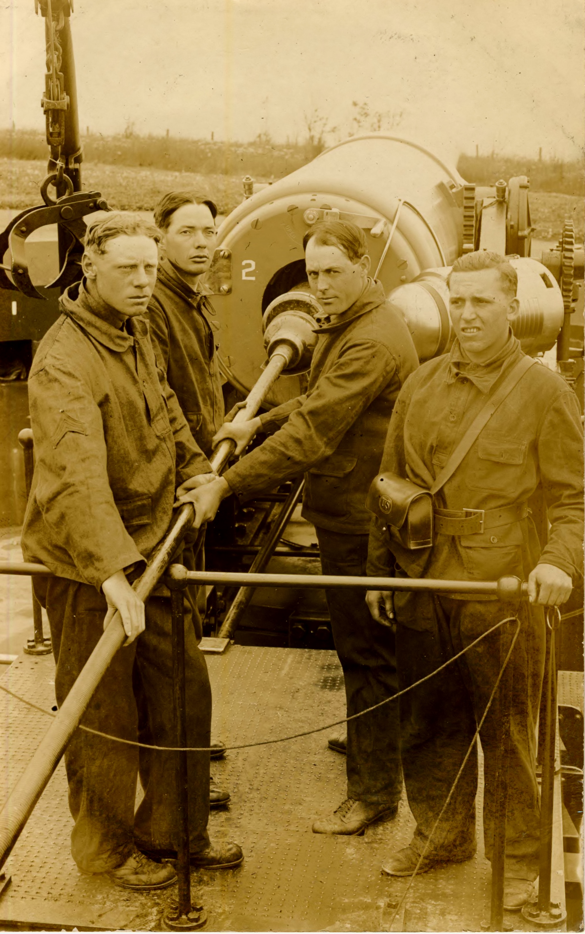 From Fort Flagler Album Ramming Artillery Shell 12 Inch Barbette Gun