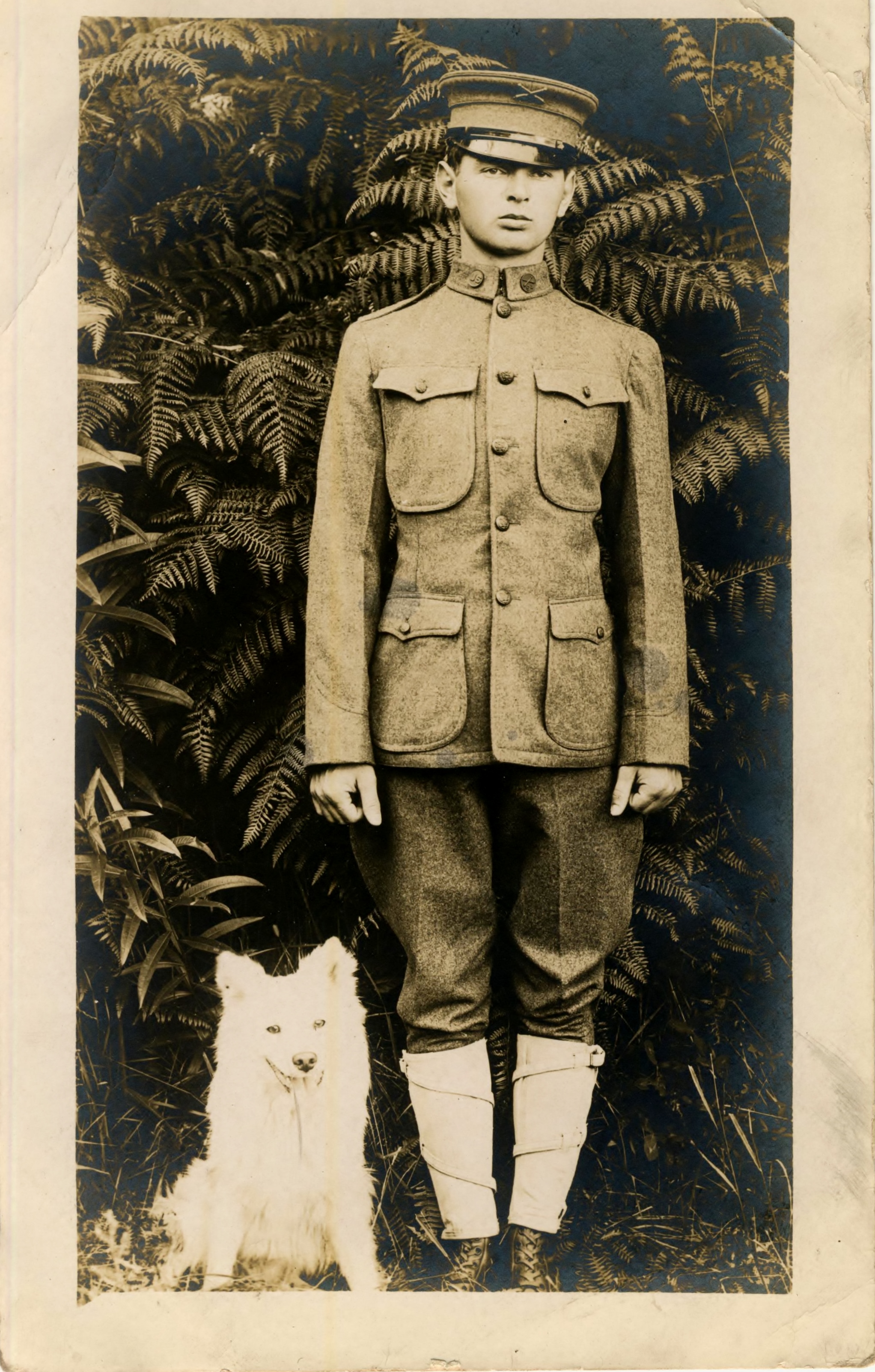 From Fort Flagler Album Soldier and Dog