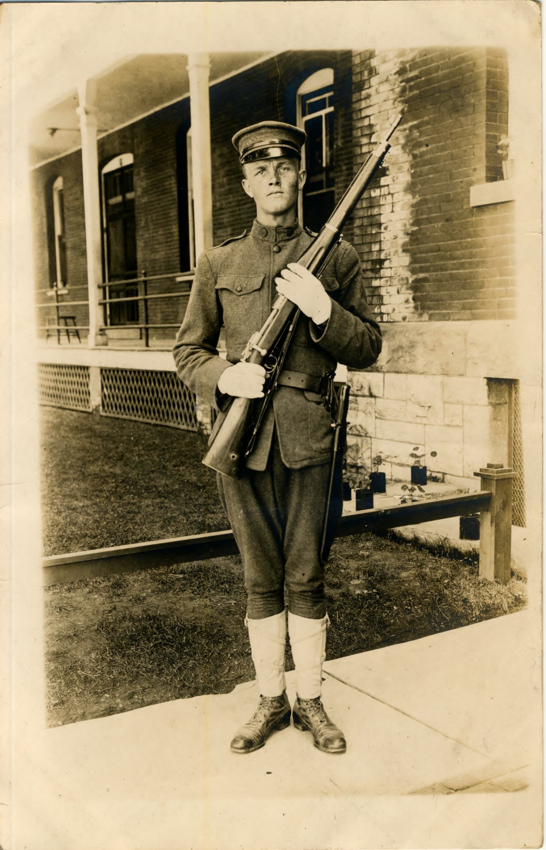 From Fort Flagler Album Soldier with Rifle