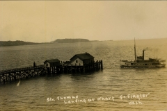 Fort Flagler Steamer Thomas Landing at Wharf