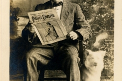 From Fort Flagler Album Man Reading Police Gazette