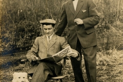 From Fort Flagler Album Man Reading Saturday Evening Post