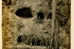 From Fort Flagler Album Soldiers at Cliff Mine or Cave Openings