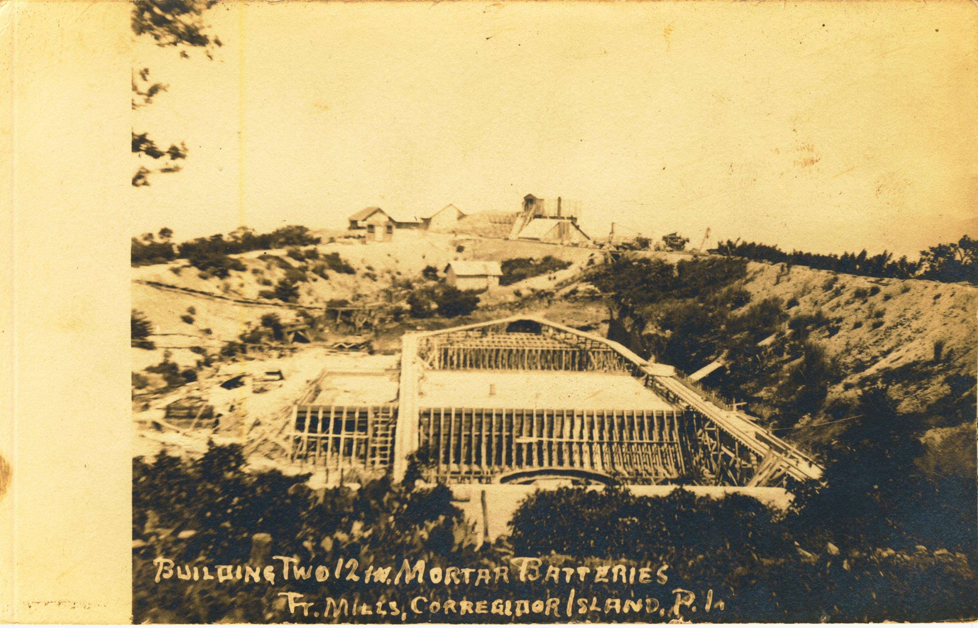 Building Two 12 Inch Mortar Batteries Fort Mills PI