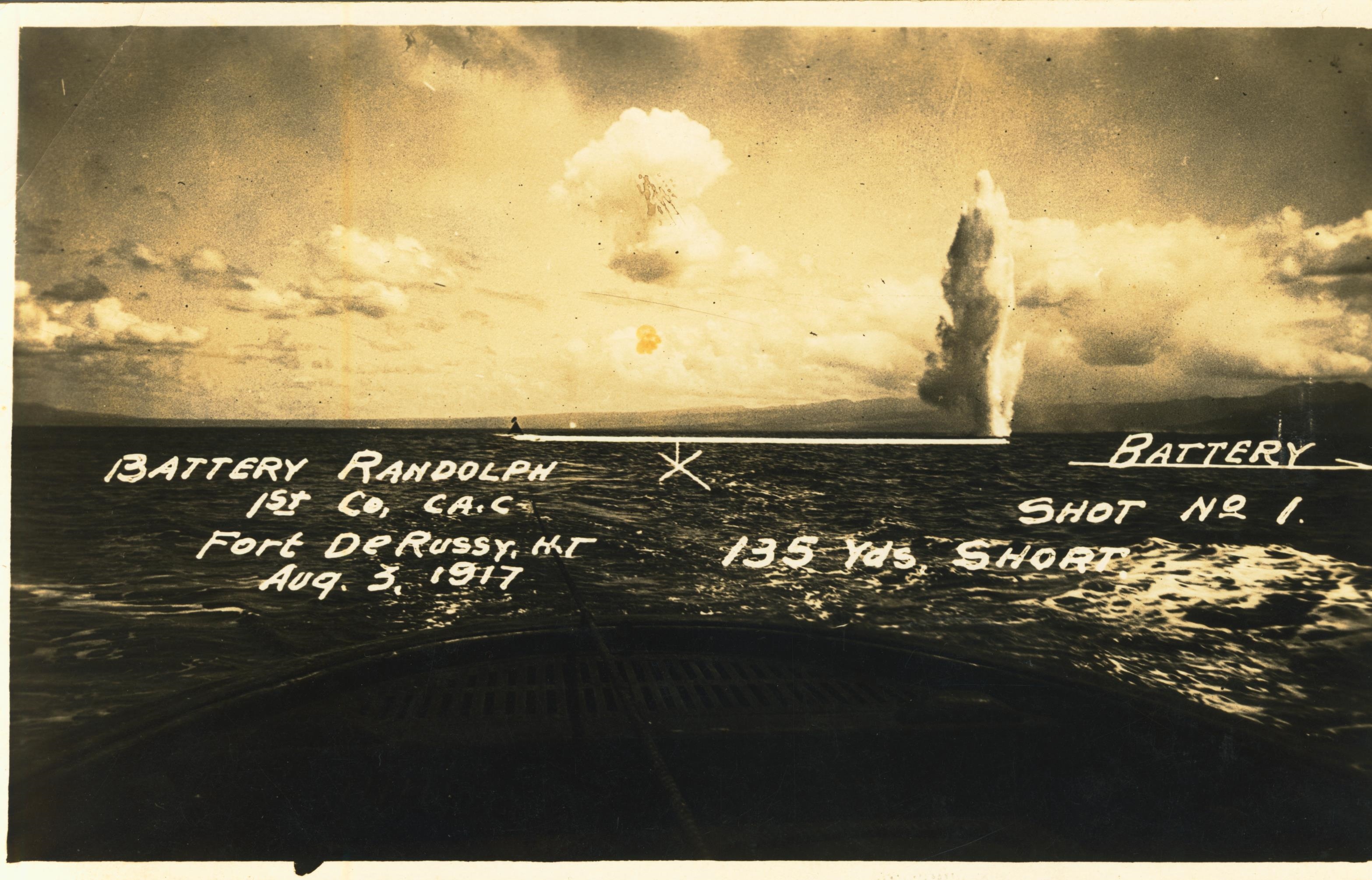 battery Randolph 1st Co CAC Fort DeRussy HT Aug 3 1917