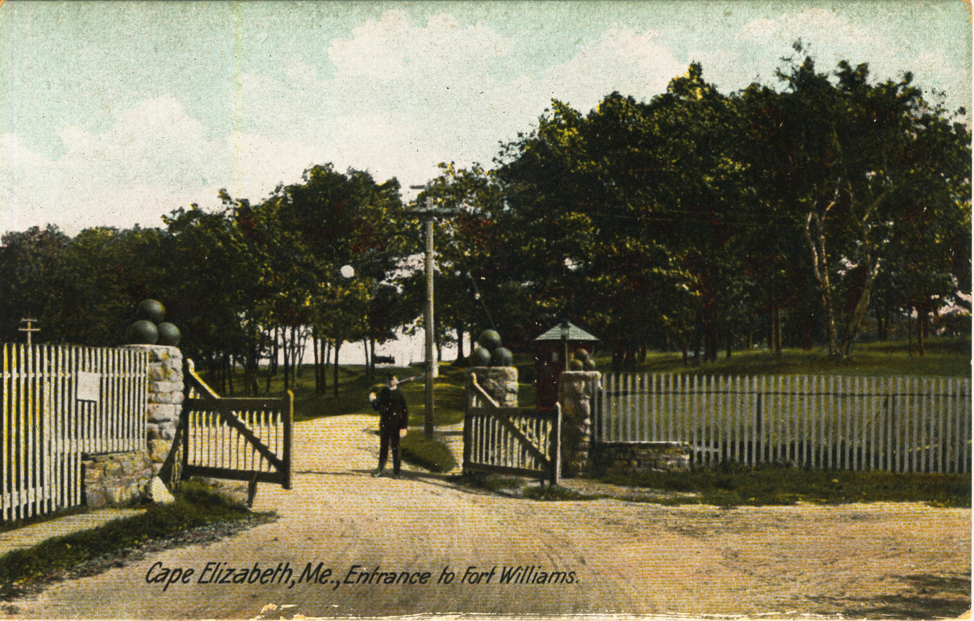 Cape Elizabeth ME Entrance to Fort Williams