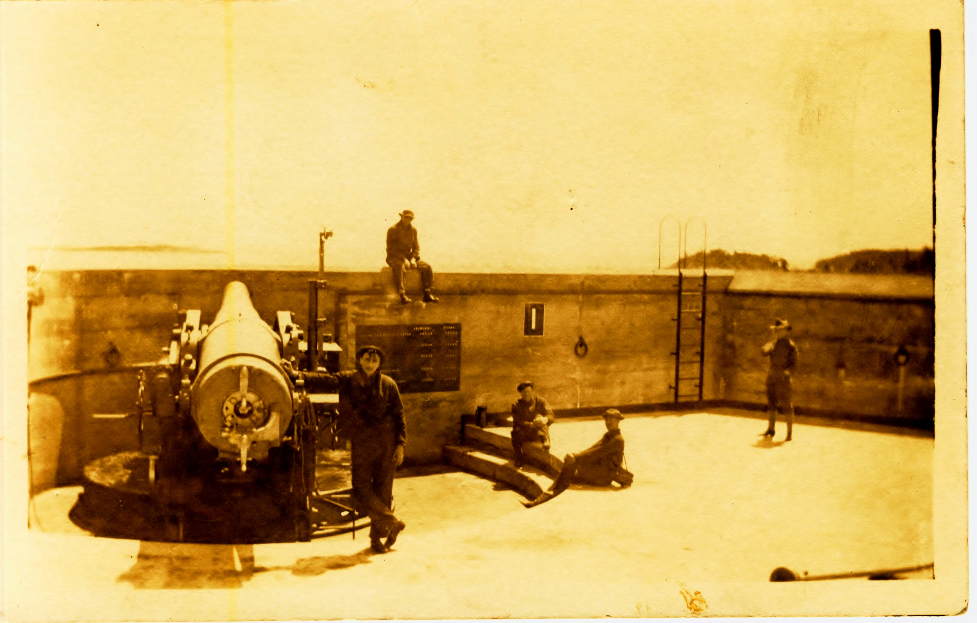 Group of photos from Champion gunners 1st CO N.G.S.M. 1912 disappearing gun 1