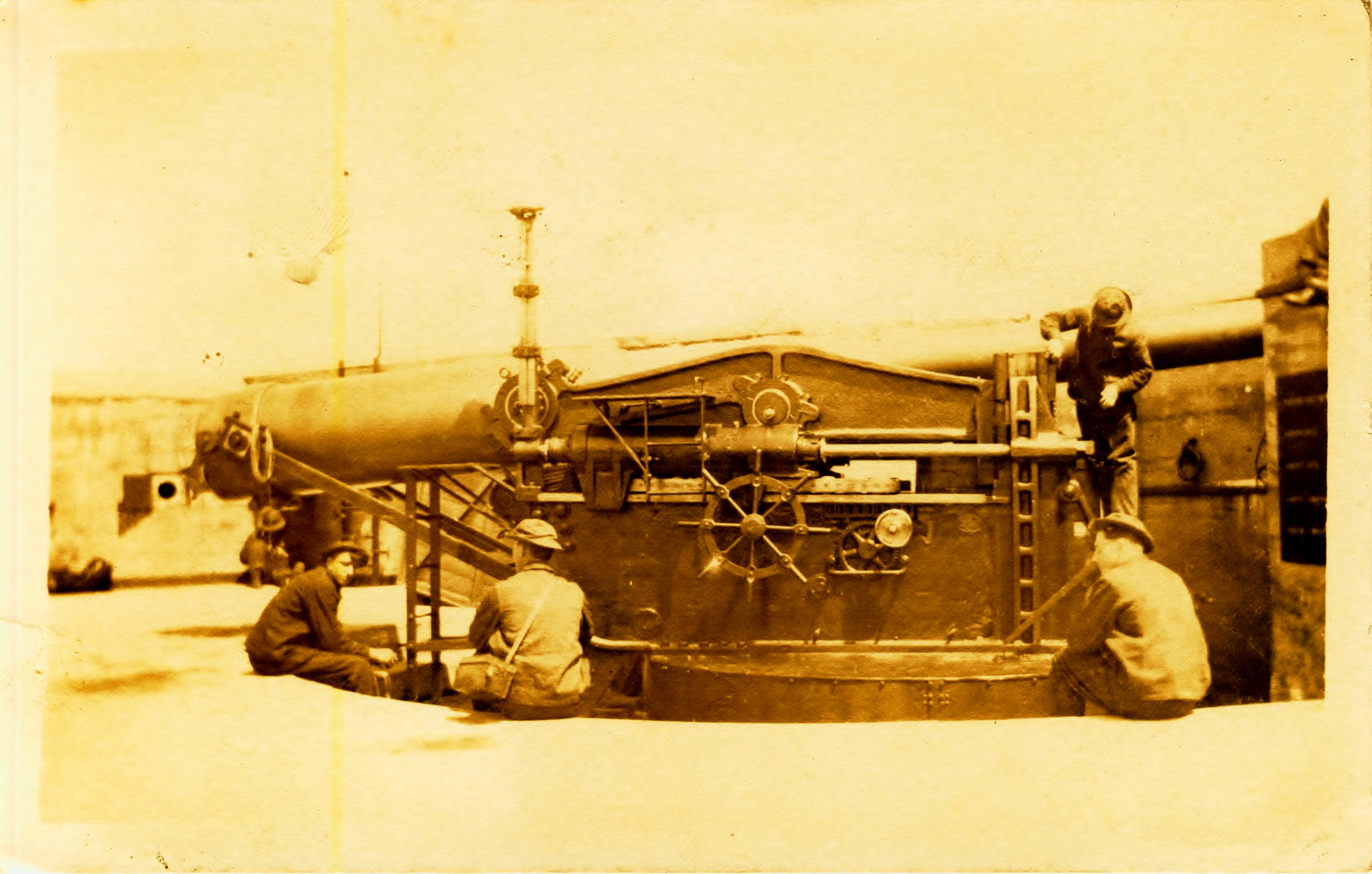 Group of photos from Champion gunners 1st CO N.G.S.M. 1912 disappearing gun
