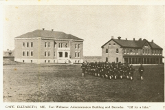 Cape Elizabeth ME Fort Williams Administration Building and Barracks