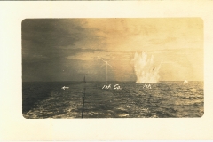 Group of photos from Champion gunners 1st CO N.G.S.M. 1912 showing target and splash