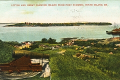 Little and Great Diamond Island from Fort Scammel
