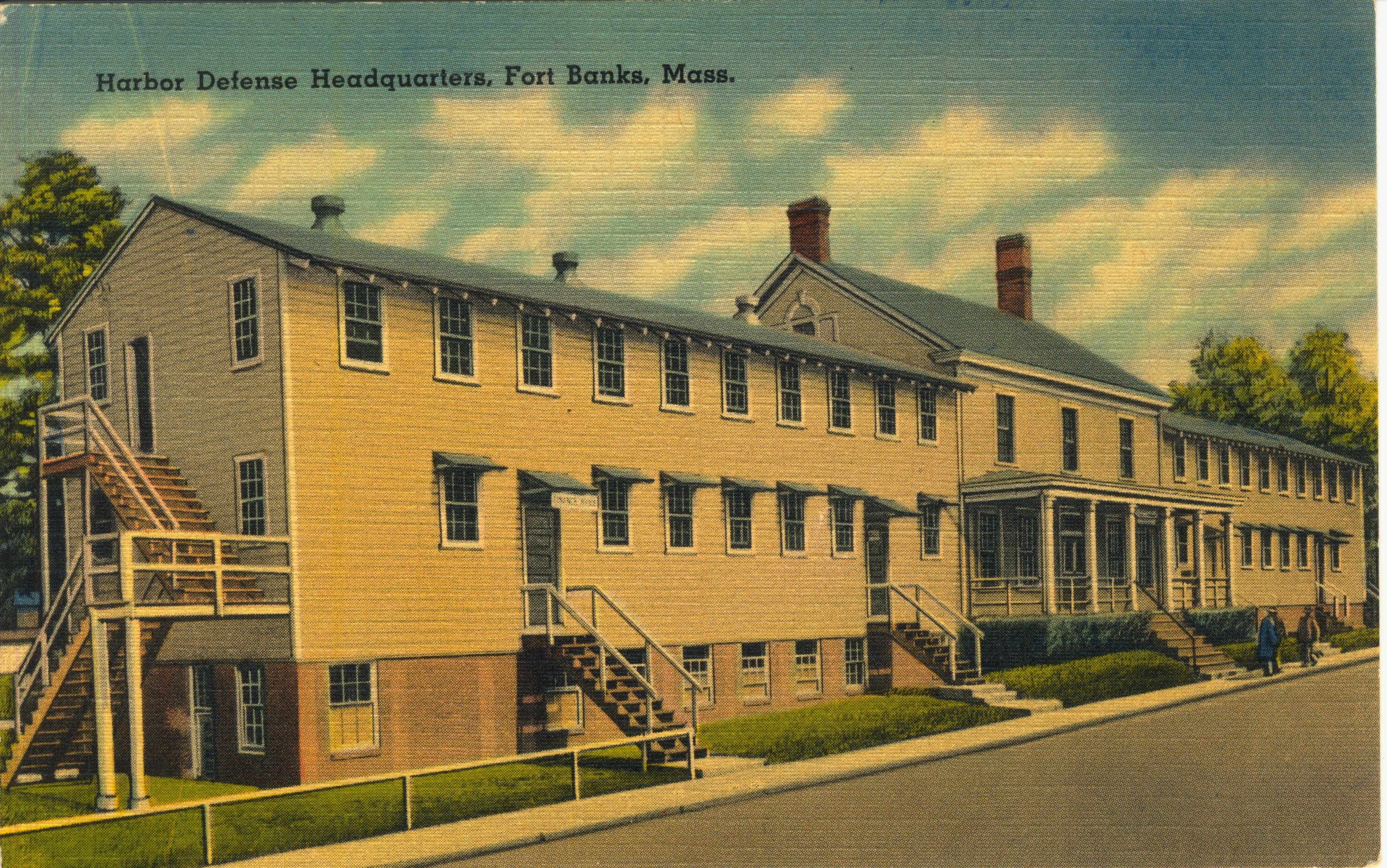 Harbor Defense Headquarters Fort Banks Mass