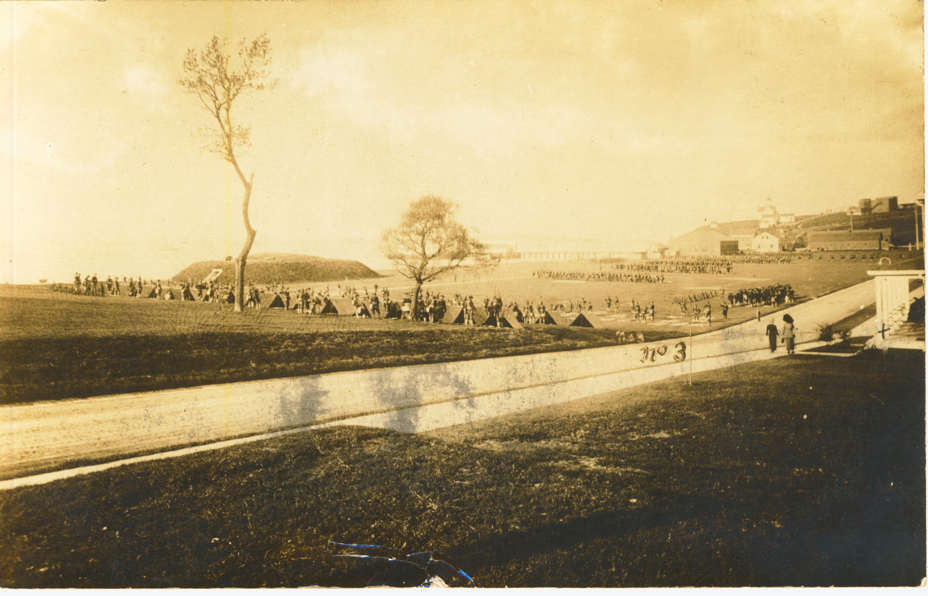 Written on back Fort Strong 1911 photo by Koester East Milton Mass