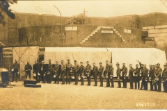 Mess line in front of Battery Jack Adams Postmarked Fort Andrews Jul 12 1911