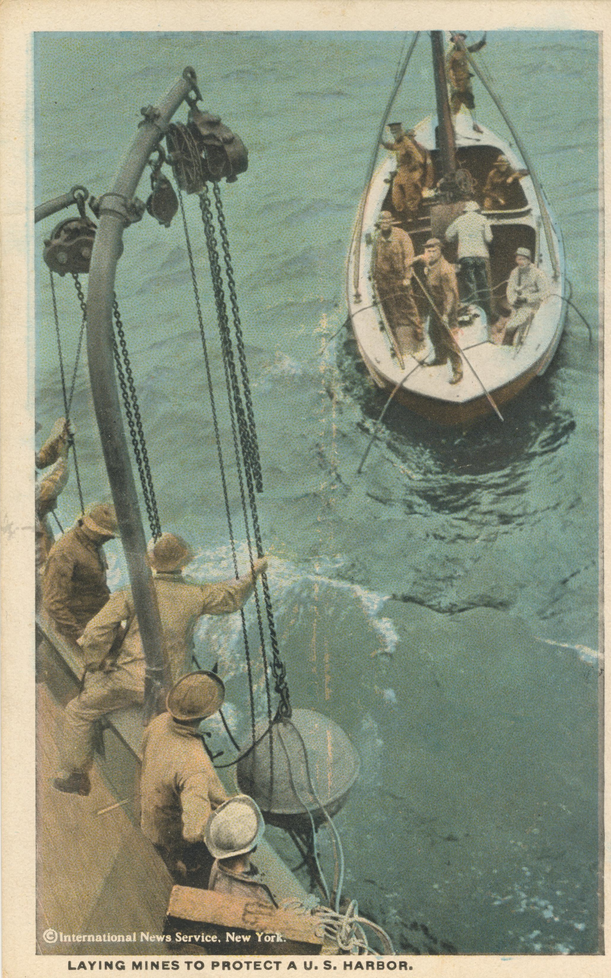 Laying mines to protect a US harbor