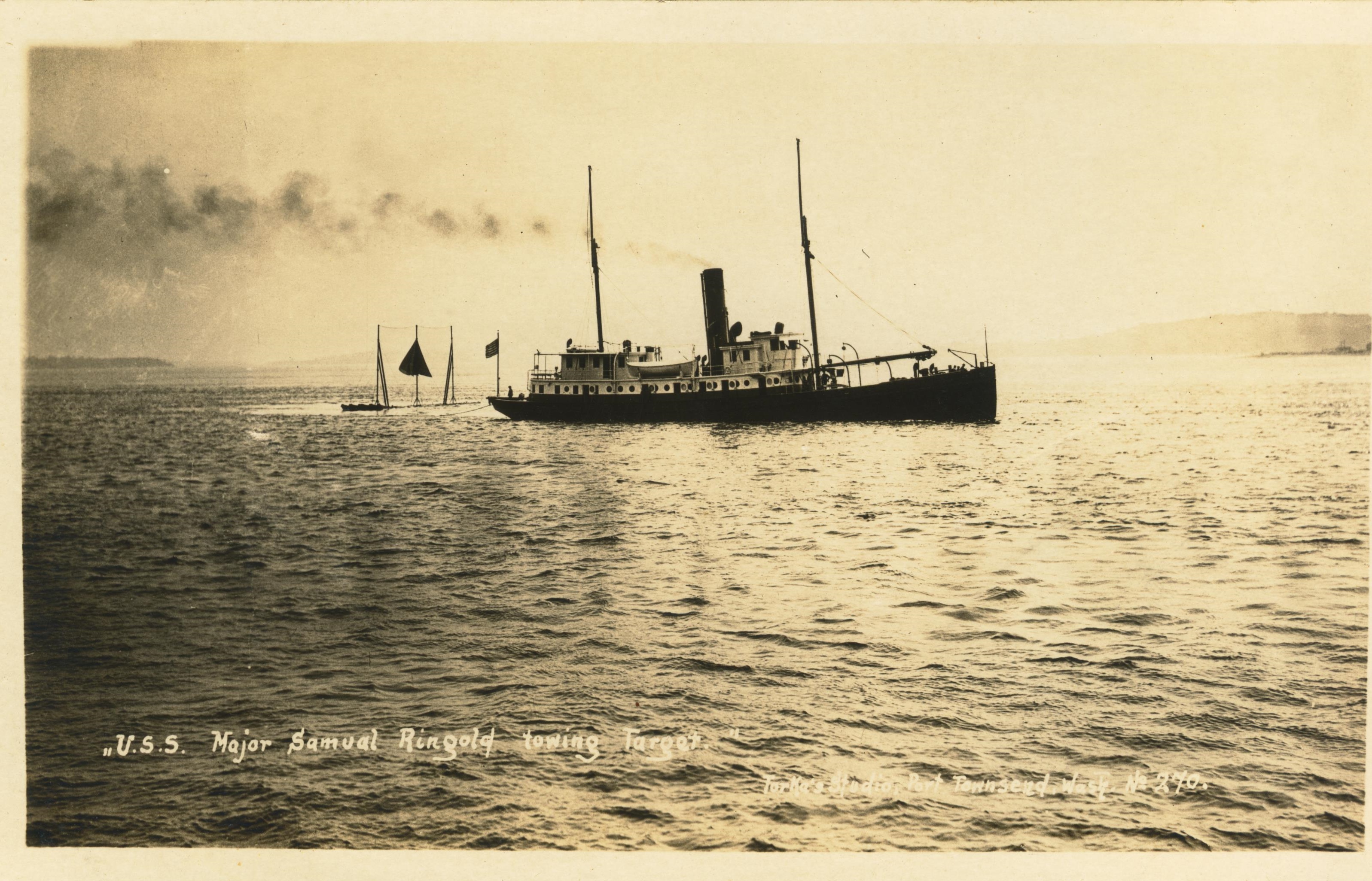 Mine Planter Major Samuel Ringold towing target Torka's Studio Port Townsend Wash