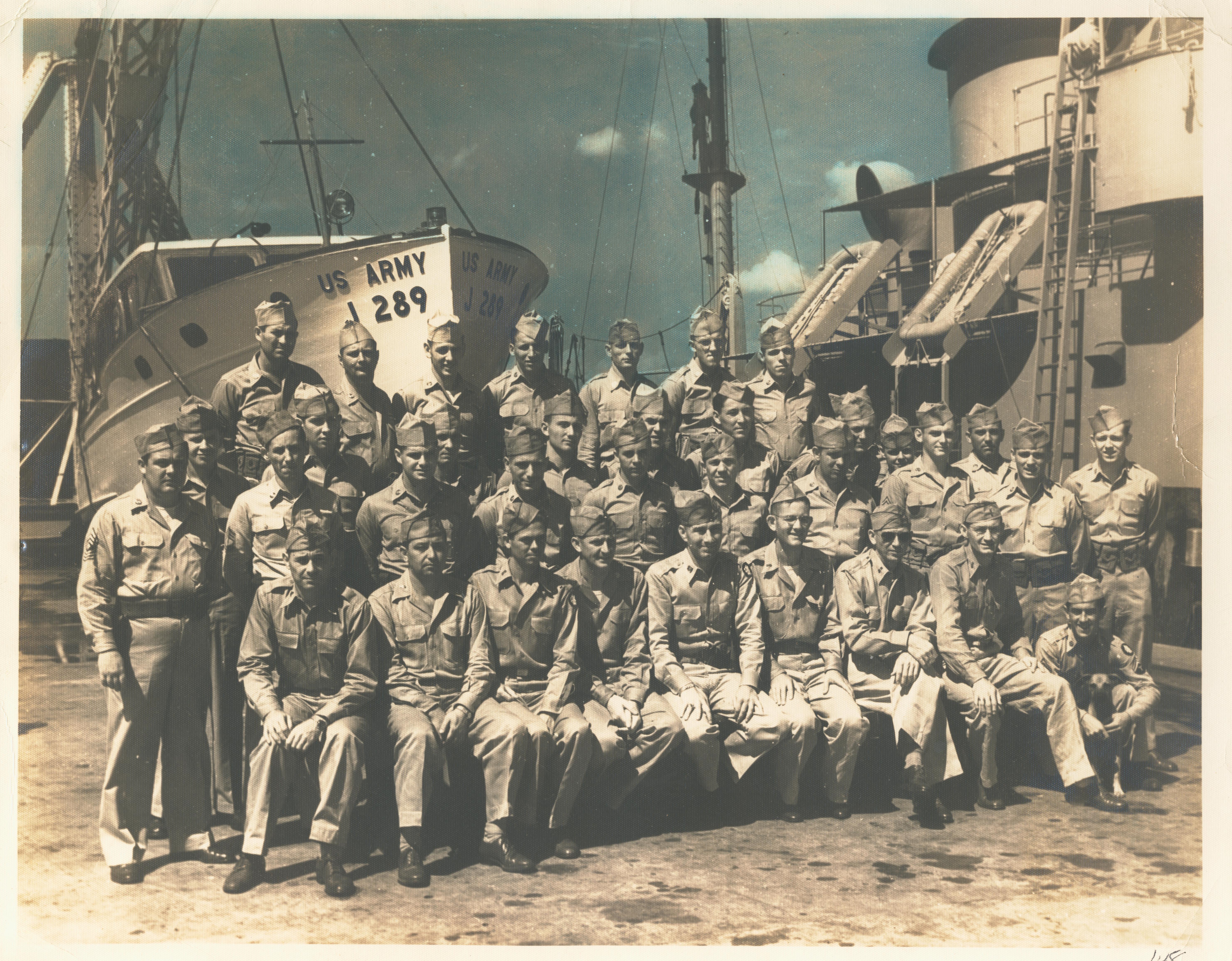 Officers and Crew U.S. Army Mine Planter Major Samuel F. Ringold Ft. Amador CZ