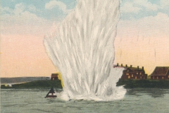 A mine splash