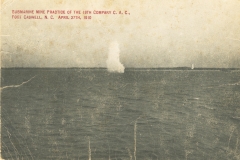 Submarine mine practice 19th Comany C.A.C. Fort Caswell N.C. April 27th 1910