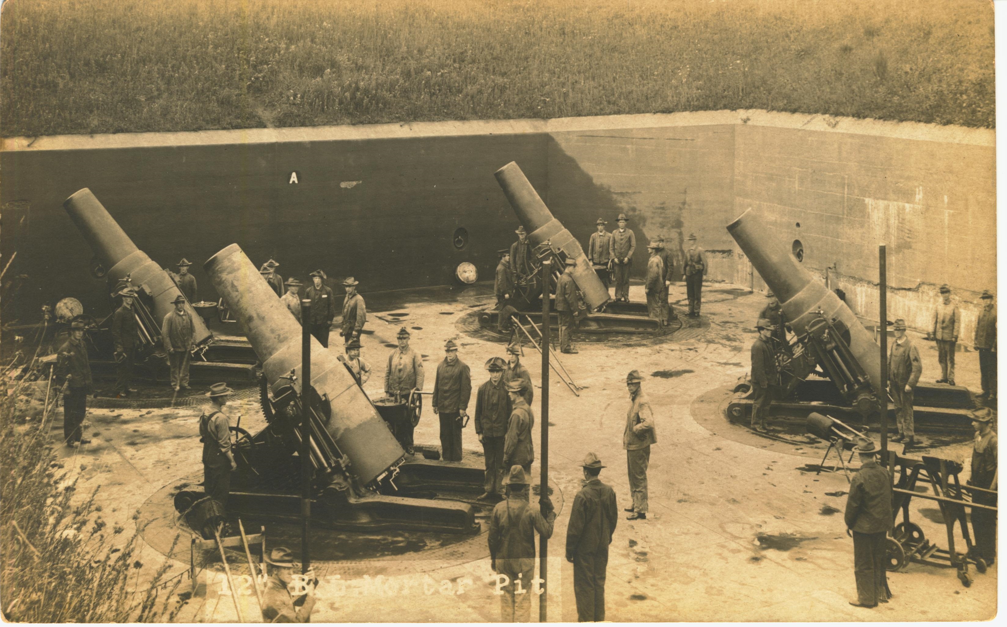 12 inch B. L. Mortar pit