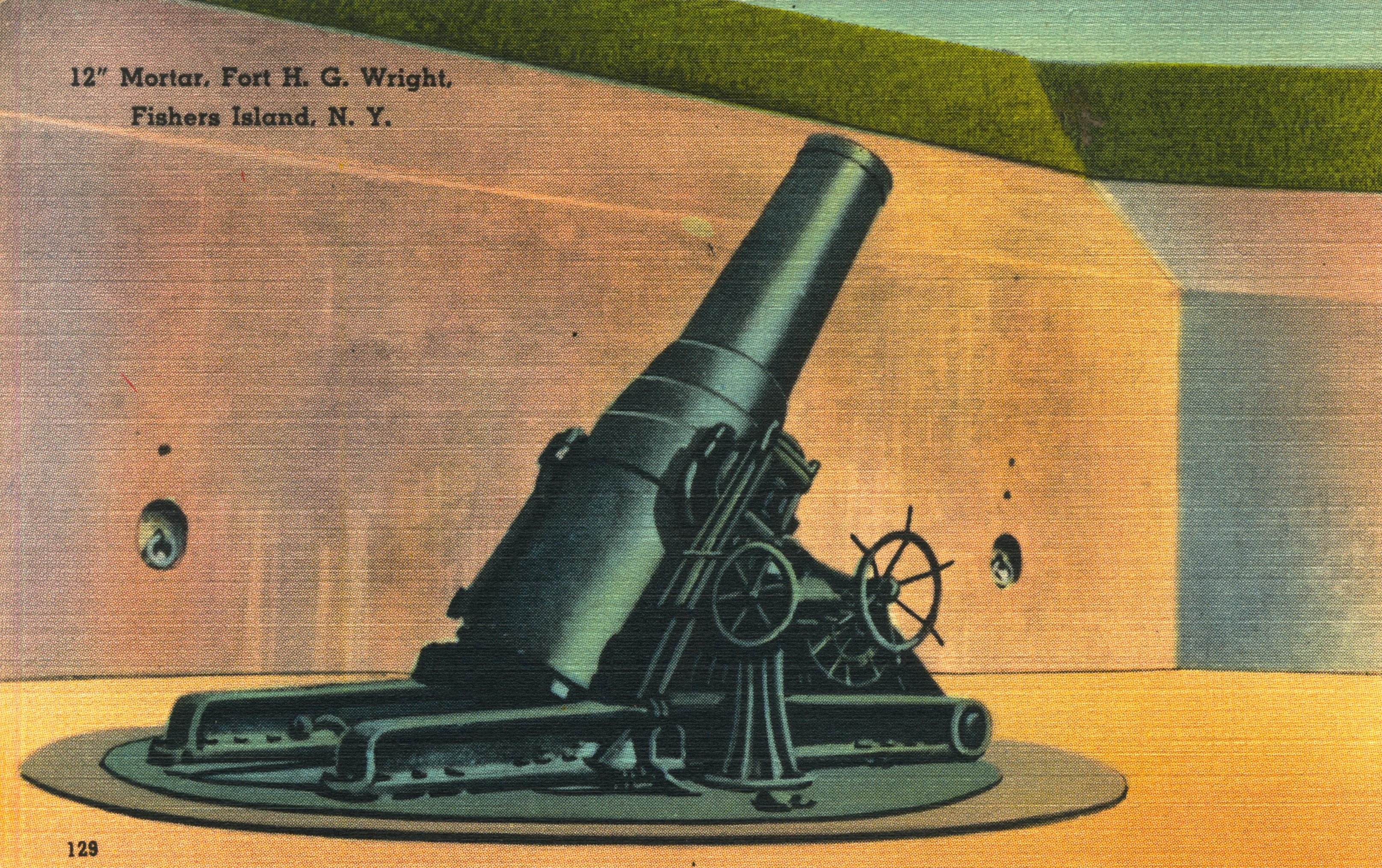 12 inch mortar Fort H. G. Wright Fishers Island NY