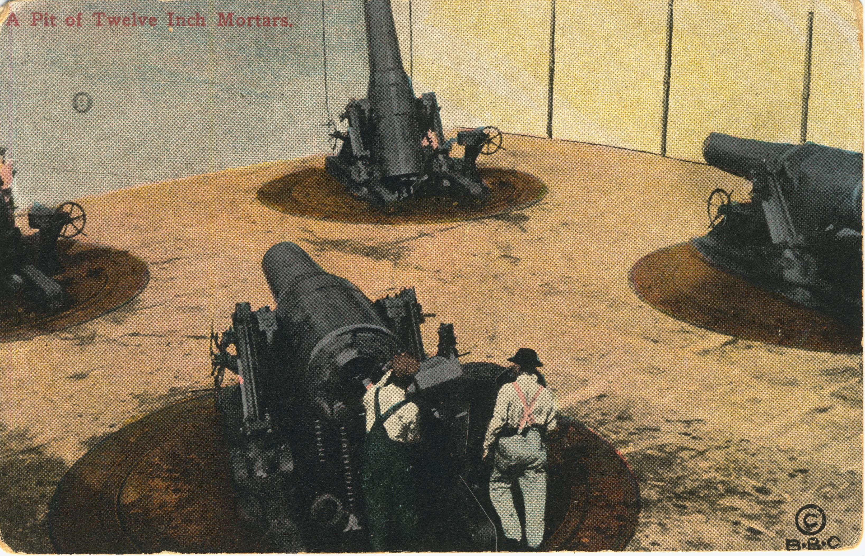 A pit of twelve inch mortars