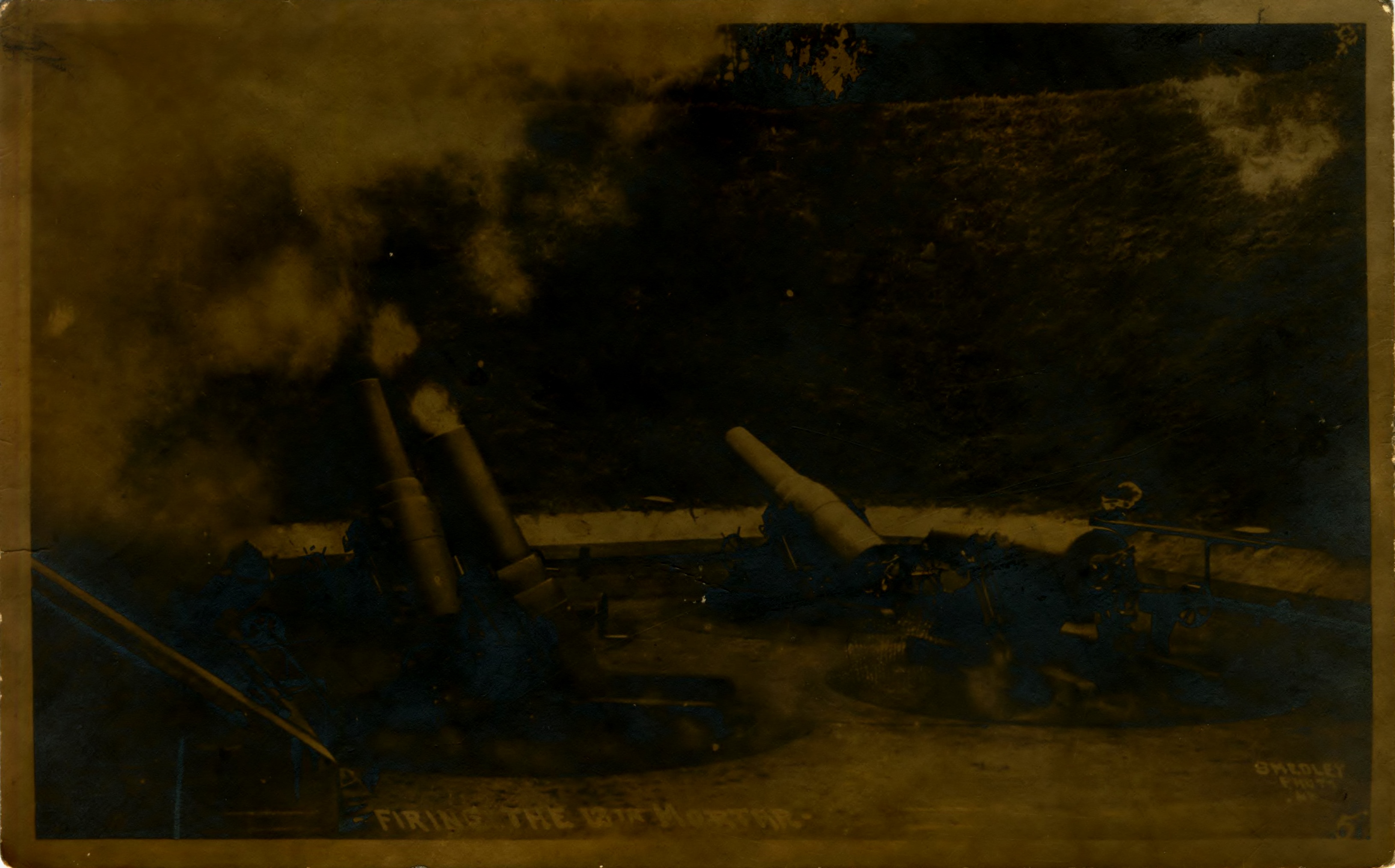 Firing 12 mortar Smedley Photo