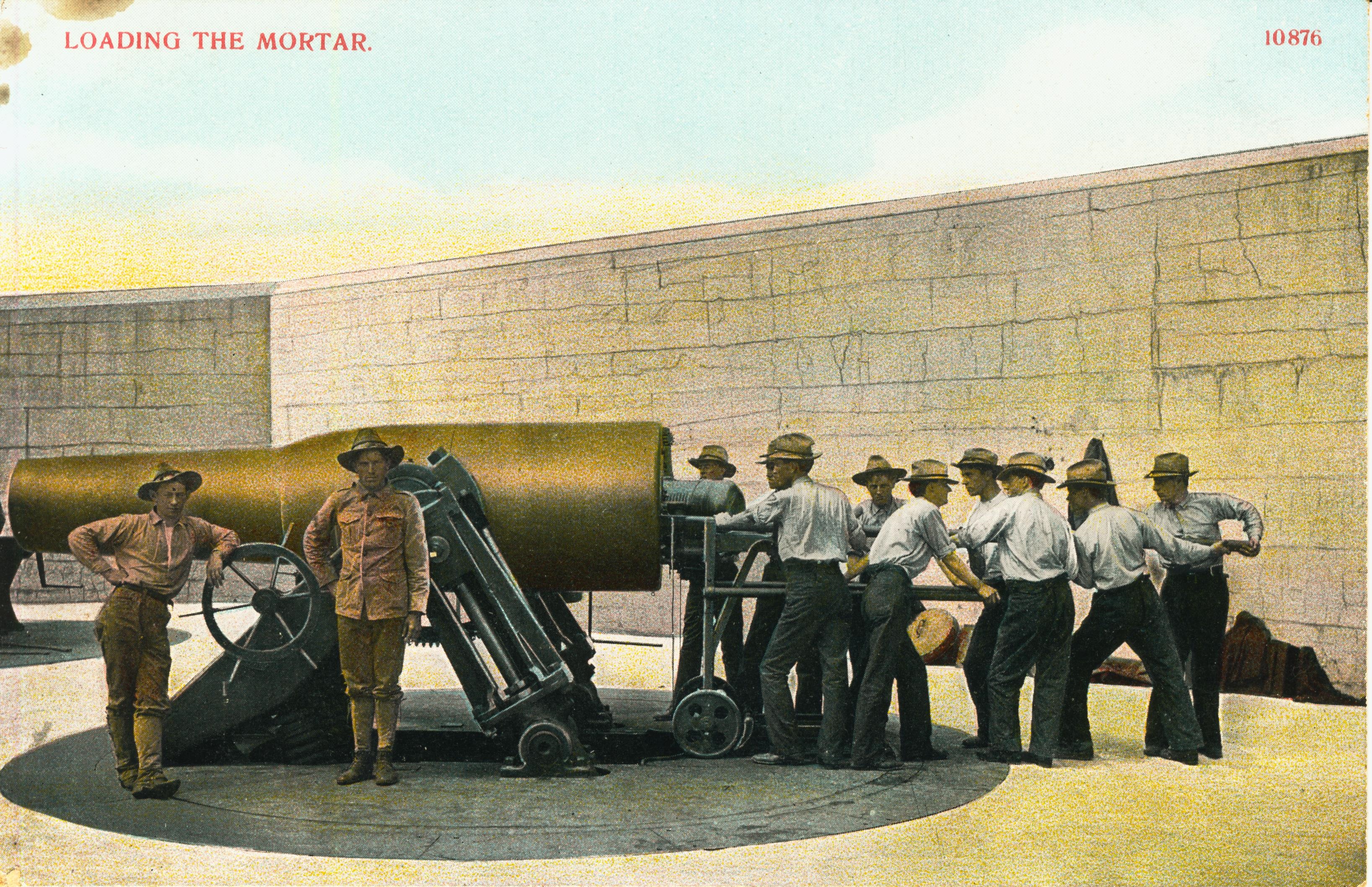 Loading the mortar